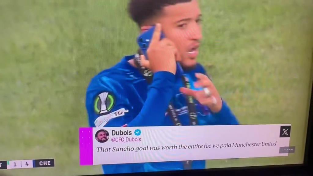 直接攤牌！桑喬賽后在場上煲電話粥，大聲說自己不回曼聯(lián)